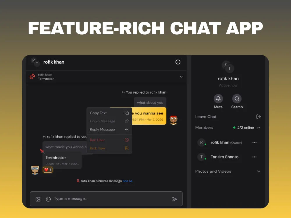 Realtime Chat screenshot 2